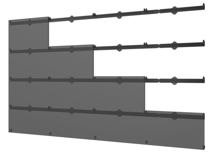 SEAMLESS Connect Système de montage universel pour panneaux dvled